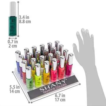 SHANY Nail Art Set - 24 Vibrant Nail Polishes for Art