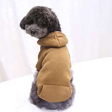 Warm & Stylish Idepet Dog Hoodie for Small Dogs