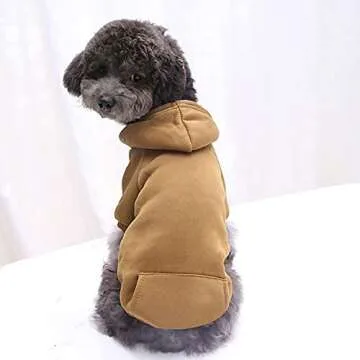 Warm & Stylish Idepet Dog Hoodie for Small Dogs