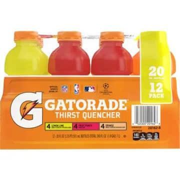 Gatorade Thirst Quencher Sports Drink, Variety Pack, 20oz Bottles, 12 Pack, Electrolytes for Rehydration