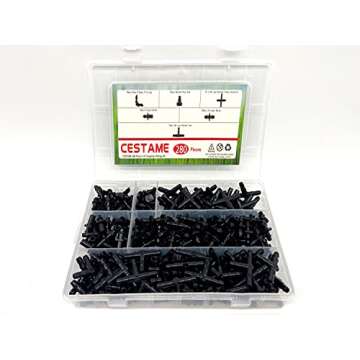 280 Pcs Barbed Connectors Irrigation Fittings Kit,Drip Irrigation Barbed Connectors 1/4''Tubing Fitt...