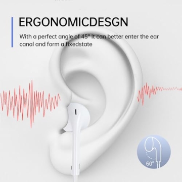 2-Pack Apple Earbuds with Lightning Connector (Plug&Play),Wired Headphone for iPhone with Built-in M...