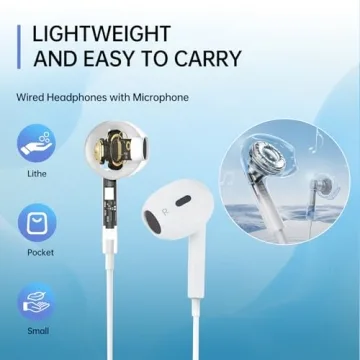 DEXATEK Lightning Earbuds - Wired Headphone for iPhone