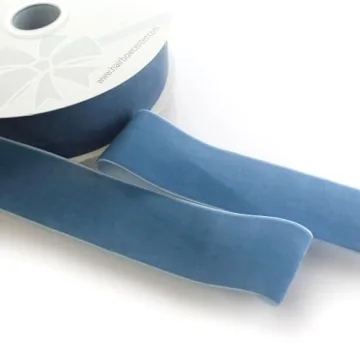 Antique Blue Velvet Ribbon - 2" Wide 25 Yards Perfect for Crafts