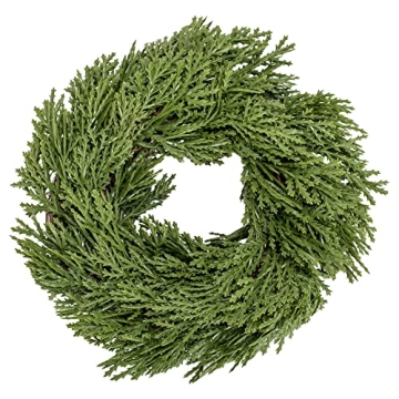 Creative Co-Op 8" Artificial Cedar Wreath for Holiday Cheer