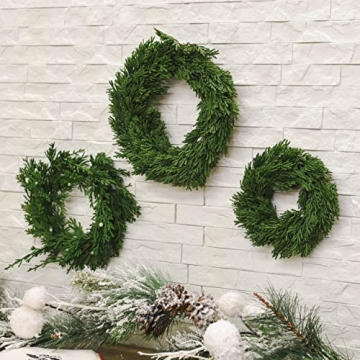 Creative Co-Op 8" Artificial Cedar Wreath for Holiday Cheer