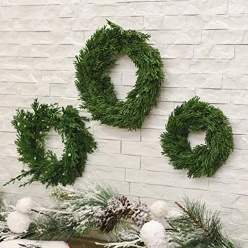 Creative Co-Op 8" Artificial Cedar Wreath for Holiday Cheer