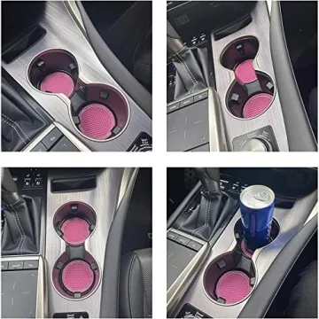JUSTTOP Stylish Anti-Slip Car Cup Holder Coaster 2 Pack