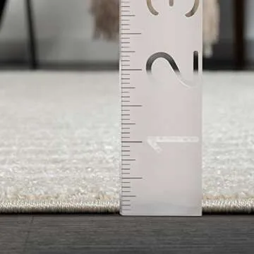 Abani Rugs Beige Arch Pattern Knot Modern Print Premium Area Rug - Contemporary No-Shed Neutral 4’ x 6’Bedroom Rug