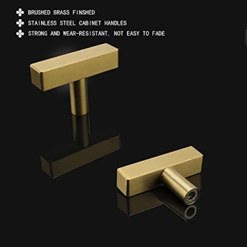 Upgrade With Goldenwarm Brushed Brass Knobs - 10 Pack