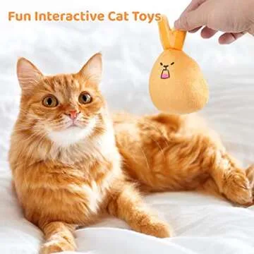 YHomU Plush Catnip Toys for Engaging Feline Playtime
