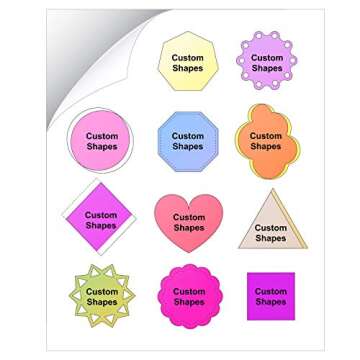 Milcoast Matte Full Sheet 8.5 x 11 Adhesive Tear Resistant Waterproof Photo Craft Paper - for Inkjet/Laser Printers - for Stickers, Labels, Scrapbooks, Bottles, Arts, Crafts (50 Sheets)