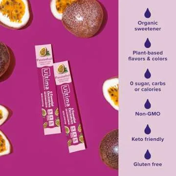 Ultima Replenisher Daily Electrolyte Powder Drink Mix – Passionfruit, 20 Stickpacks – Hydration Packets with 6 Electrolytes and Trace Minerals – Keto Friendly, Non-GMO and Sugar-Free