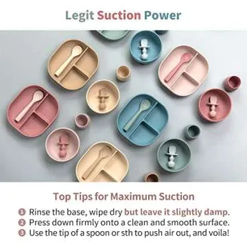 SAMiGO Silicone Baby Feeding Set for Self-Feeding