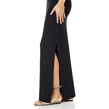 The Drop Women's Tyler Rib Sweater Skirt Black Size S