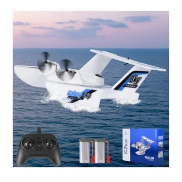OMNANGO Hobby RC Airplanes - Sea Land & Air RC Plane KF603, Dual Environment Fun with 6-Axis Gyro fo...