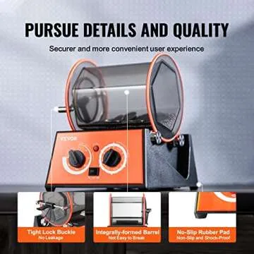 VEVOR 6.6lbs Jewelry Polisher Tumbler for Efficient Polishing