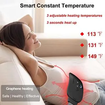 Portable Cordless Heating Pad with Massage Modes