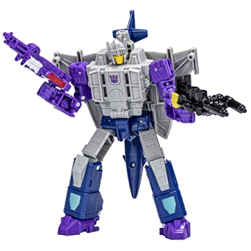 Transformers Toys Legacy Evolution Deluxe Needlenose Toy with 2 Targetmaster Toys, 5.5-inch, Action ...