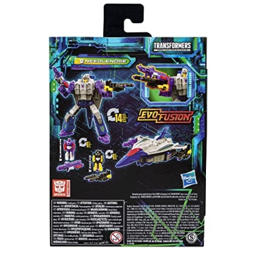 Transformers Toys Legacy Evolution Deluxe Needlenose Toy with 2 Targetmaster Toys, 5.5-inch, Action Figure for Boys and Girls Ages 8 and Up