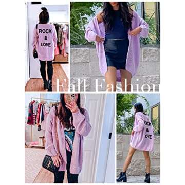 PRETTYGARDEN Women's Trendy Open Front Fall Cardigans