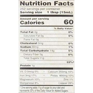 Golden Barrel Bulk Unsulfured Blackstrap Molasses Jug (128 Fl Oz)