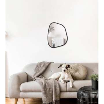 Unique Asymmetrical Accent Mirror for Modern Decor
