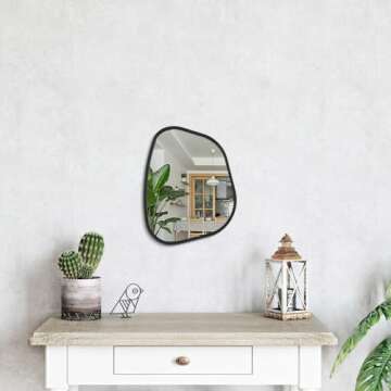 Unique Asymmetrical Accent Mirror for Modern Decor
