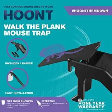 Hoont Walk the Plank Bucket Mouse Trap for Effective Control
