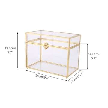 Elegant Glass Card Box for Weddings and Events - NCYP
