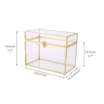 Elegant Glass Card Box for Weddings and Events - NCYP