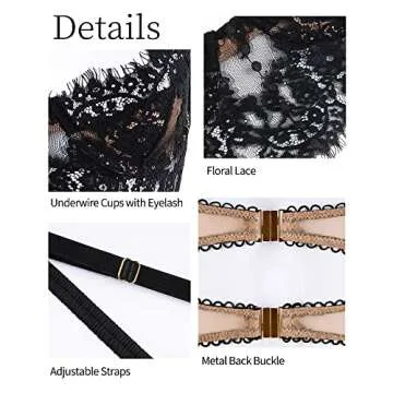 LINGERLOVE Elegant Floral Lace Bralette for Women