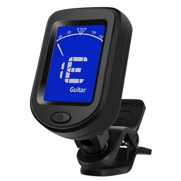 Guitar Tuner Clip On For Acoustic/Electric Guitar - Accessories Guitar Tuner | Clip On Tuner For Guitar | Multi-Function Ukulele, Violin, Bass, Banjo And Chromatic Tuning Modes | Electric Guitar Tuner