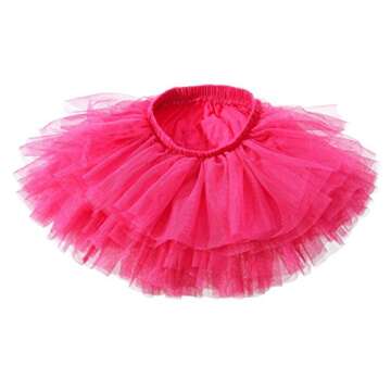 elamccor Baby Girls' 6 Layered Tutu Skirt 1-8T