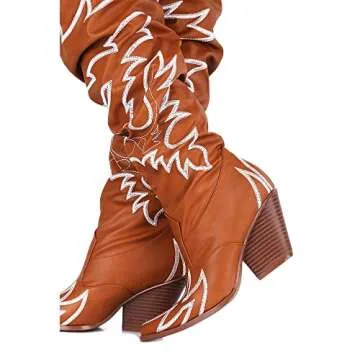 Stylish Cape Robbin Kelsey-21 Cowboy Boots for Women