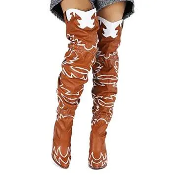Stylish Cape Robbin Kelsey-21 Cowboy Boots for Women
