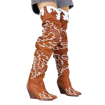 Stylish Cape Robbin Kelsey-21 Cowboy Boots for Women