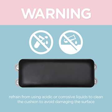 Nail Arm Rest for Acrylic Nails - Hand Rest for Professional Nail Technician - Nails Armrest Table with Pillow Cushion and Hand Holder for Manicure Pedicure - Hand Stand for Nails Tech Desk (Black)