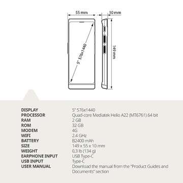 Vasco V4 Language Translator Device with Protective Case