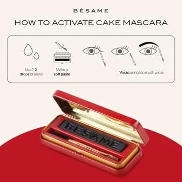 Buy Besame Black Cake Mascara – Eco-Friendly 3-in-1 Makeup Kit