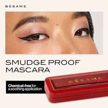 Buy Besame Black Cake Mascara – Eco-Friendly 3-in-1 Makeup Kit