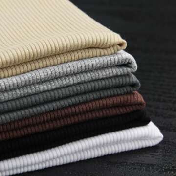 Roselux Womens Long Sleeve V Neck Ribbed Knit Fitted Casual Tops Tee Slim Basic Shirt（3935,White,XL