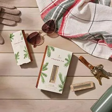 Thymes Frasier Fir Car Air Freshener Set for Lasting Comfort