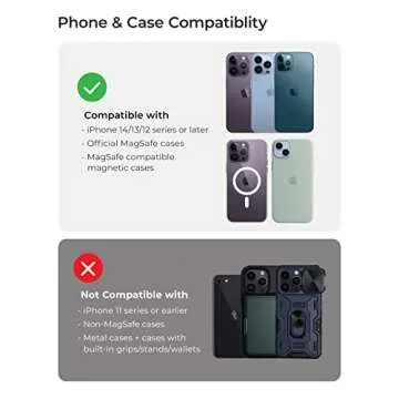 iOttie Velox Magnetic Wireless Charging Air Vent Car Phone Mount. Compatible with MagSafe iPhones in...