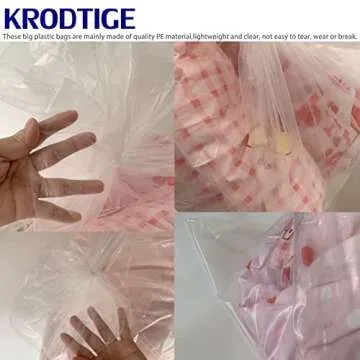 Clear Durable Storage Bags for Comforters & More - 10 Pack