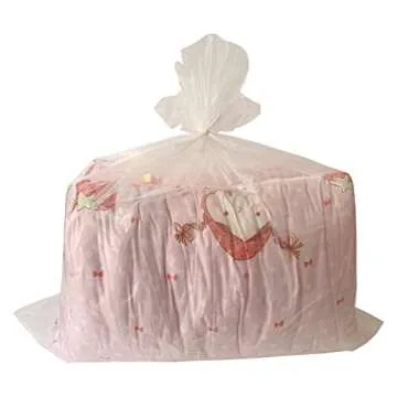 Clear Durable Storage Bags for Comforters & More - 10 Pack