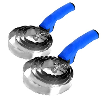 2 Pack Reversible Stainless Steel Curry Comb for Pet Care