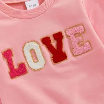 Toddler Baby Girl Valentine Outfit - Soft, Stylish Set