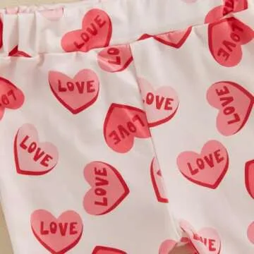 Toddler Baby Girl Valentine Outfit - Soft, Stylish Set