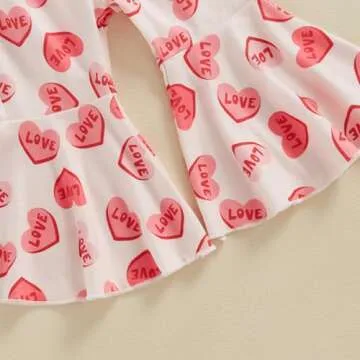 Toddler Baby Girl Valentine Outfit - Soft, Stylish Set